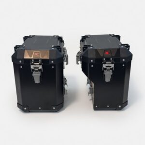 Valigie Laterali 48L in Alluminio per moto con acarico a destra – Serie MK3.1 FrenkCastle codice prodotto COD 885 L-R (VERSIONE CON TELAIO)
